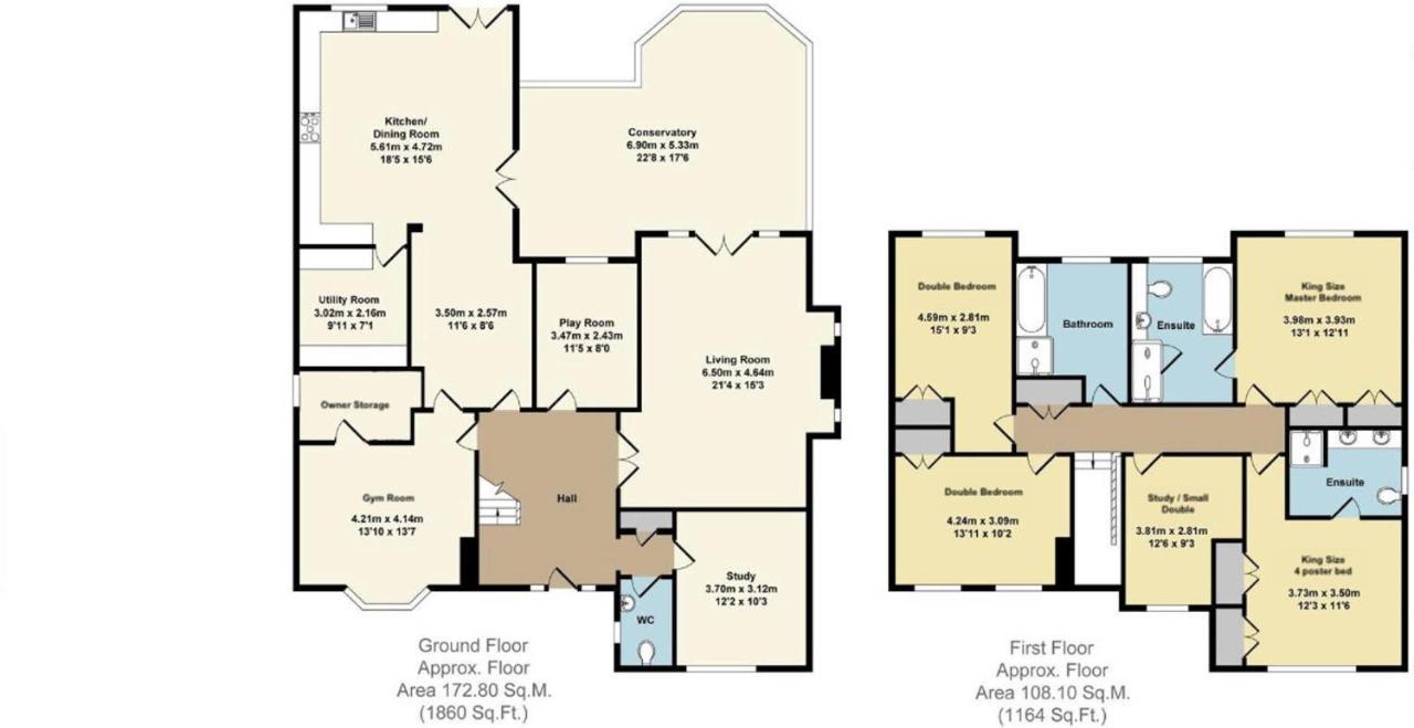 5 Bedroom 4 Bathroom Gym Playroom Country Home Лемингтън Спа Екстериор снимка
